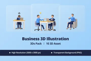Negócios Pacote de Illustration 3D