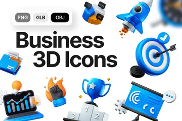 Negócios Pacote de Icon 3D