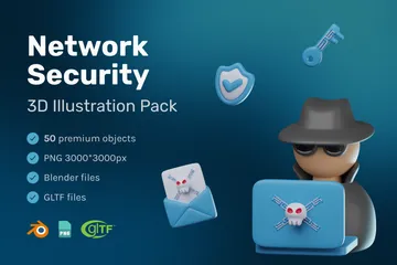 Network Security 3D Icon Pack