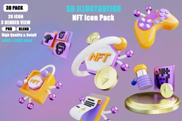 NFT 3D Icon 팩
