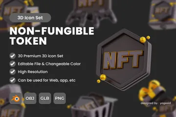 NFT 3D Icon Pack