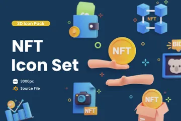 NFT 3D Icon 팩