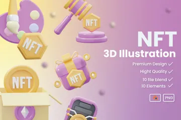NFT Pacote de Icon 3D