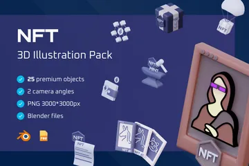 NFT Paquete de Illustration 3D