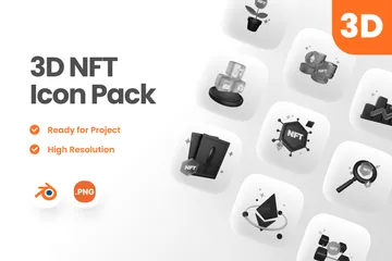 NFT 3D Icon Pack