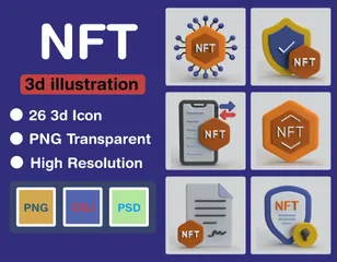 NFT 3D Icon Pack