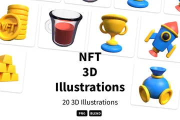 NFT 3D Icon Pack