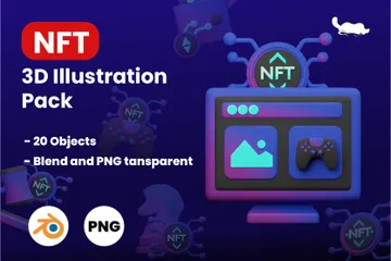 NFT 3D Illustration Pack