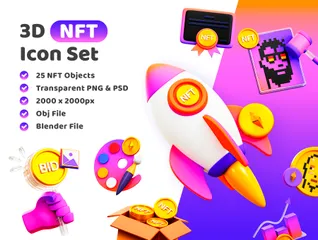 NFT 3D Illustration Pack