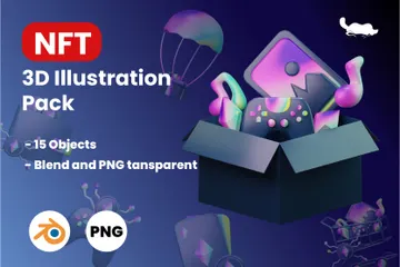 NFT 3D Illustration Pack