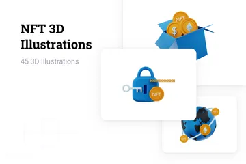 NFT Pacote de Illustration 3D