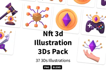 NFT Pack 3D Icon
