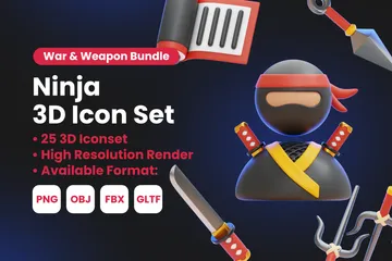 Ninja Pacote de Icon 3D