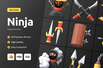 Ninjas Paquete de Icon 3D