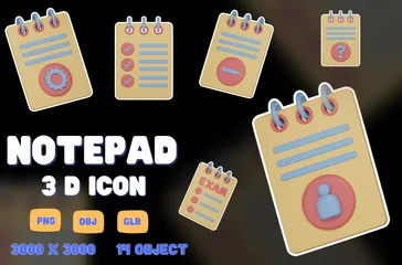 Notepad 3D Icon Pack