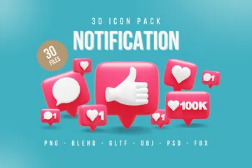 Notificación Paquete de Icon 3D