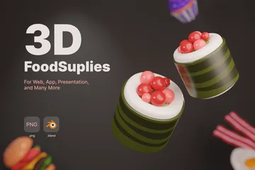 Nourriture Pack 3D Illustration