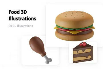 Nourriture Pack 3D Illustration