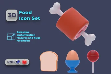 Nourriture Pack 3D Icon
