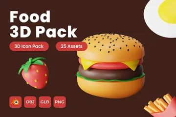 Nourriture Pack 3D Icon