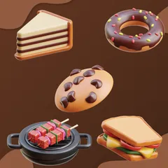 Nourriture Pack 3D Icon