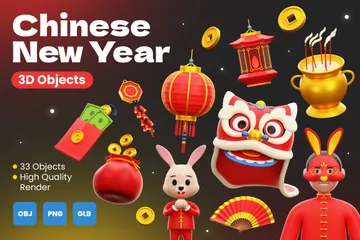 Nouvel An chinois Pack 3D Icon