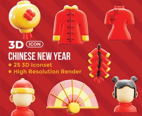 Nouvel An chinois Pack 3D Icon