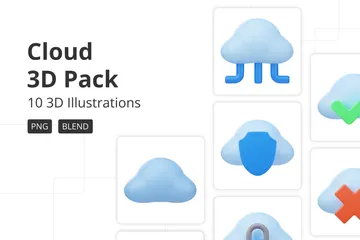 Nube Paquete de Icon 3D