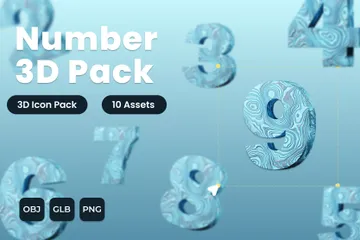 Nummer 3D Icon Pack