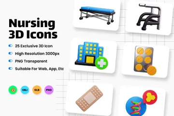 Nursing 3D Icon Pack