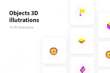 Free Objects 3D Illustration Pack