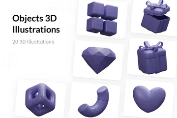 Objects 3D Illustration Pack