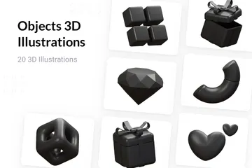 Objects 3D Illustration Pack