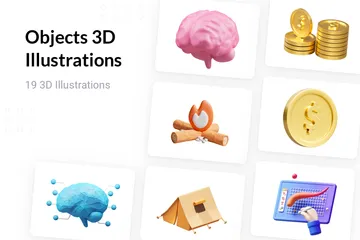 Objects 3D Illustration Pack