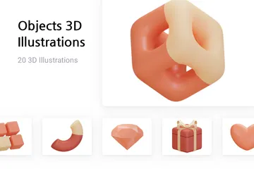 Objects 3D Illustration Pack