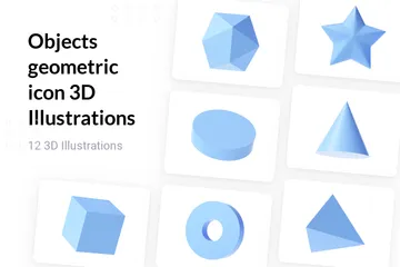 Objects Geometric 3D Illustration Pack