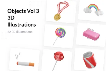 Objects Vol 3 3D Illustration Pack