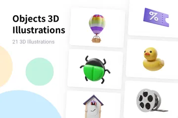 Objekte 3D Illustration Pack