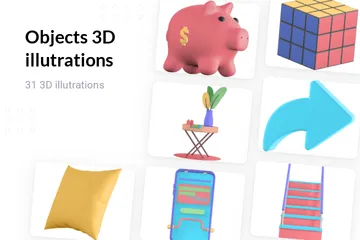 Objekte Band 2 3D Illustration Pack