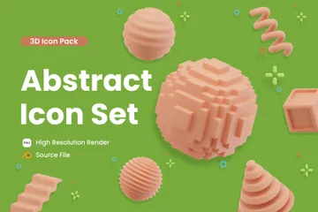 Objet abstrait Pack 3D Icon