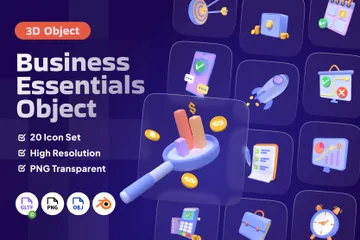 Objet Business Essentials Pack 3D Icon