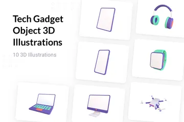 Objet gadget technologique Pack 3D Illustration