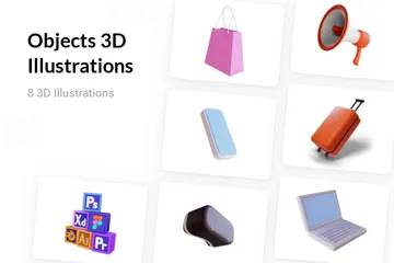 Objetos Pacote de Illustration 3D