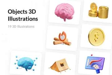 Objetos Pacote de Illustration 3D