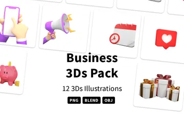 Negocio Paquete de Illustration 3D