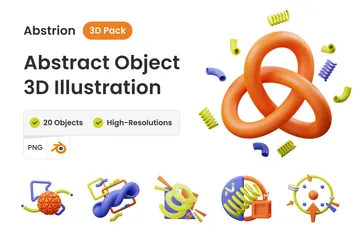 Objetos abstractos Paquete de Illustration 3D