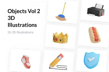 Objetos Vol 2 Paquete de Illustration 3D