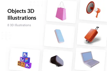 Objets Pack 3D Illustration