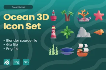 Océan Pack 3D Icon