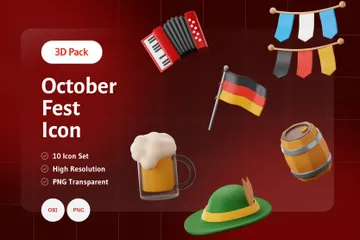 October Fest 3D Icon Pack